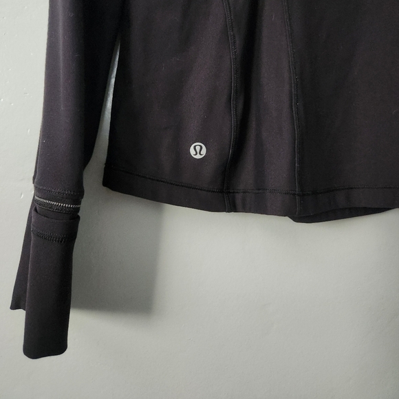 Lululemon Fresh Tracks 1/2 Zip Black Longsleeve Tech Fleece Sz 8 - Picture 7 of 11